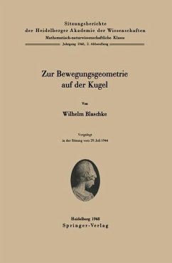 Cover Zur Bewegungsgeometrie auf der Kugel (eBook, PDF)