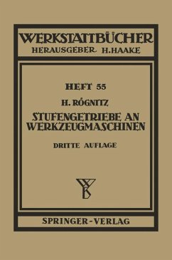 Stufengetriebe an Werkzeugmaschinen (eBook, PDF) - Rögnitz, Hans