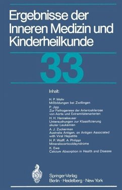Cover Ergebnisse der Inneren Medizin und Kinderheilkunde (eBook, PDF)