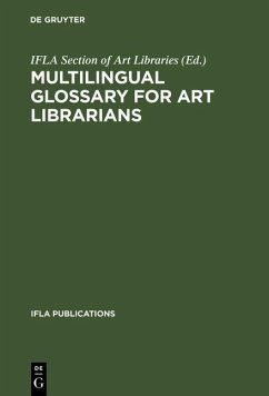 Cover Multilingual Glossary for Art Librarians (eBook, PDF)