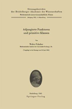 Adjungierte Funktoren und primitive Klassen (eBook, PDF) - Felscher, Walter