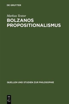 Cover Bolzanos Propositionalismus (eBook, PDF)