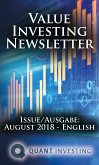 2018 08 Value Investing Newsletter by Quant Investing / Dein Aktien Newsletter / Your Stock Investing Newsletter (eBook, PDF)