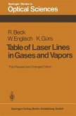 Table of Laser Lines in Gases and Vapors (eBook, PDF)