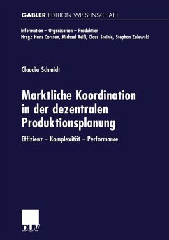 Marktliche Koordination in der dezentralen Produktionsplanung (eBook, PDF)