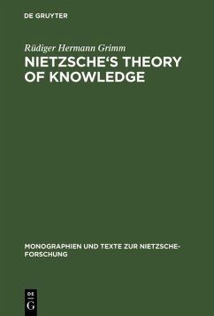 Cover Nietzsche's Theory of Knowledge (eBook, PDF)