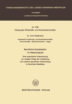 Berufliche Sozialisation im Referendariat (eBook, PDF) - Giesbrecht, Arno