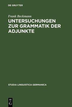 Cover Untersuchungen zur Grammatik der Adjunkte (eBook, PDF)