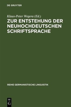 Cover Zur Entstehung der neuhochdeutschen Schriftsprache (eBook, PDF)