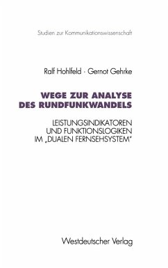Cover Wege zur Analyse des Rundfunkwandels (eBook, PDF)