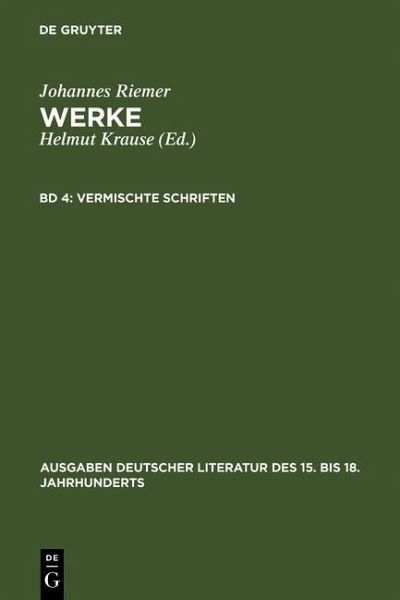 Vermischte Schriften (eBook, PDF)