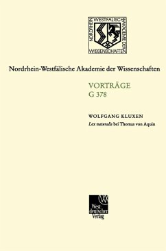 Lex naturalis bei Thomas von Aquin (eBook, PDF) - Kluxen, Wolfgang