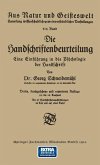 Die Handschriftenbeurteilung (eBook, PDF)