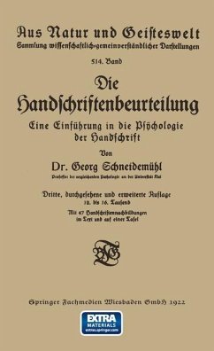 Cover Die Handschriftenbeurteilung (eBook, PDF)