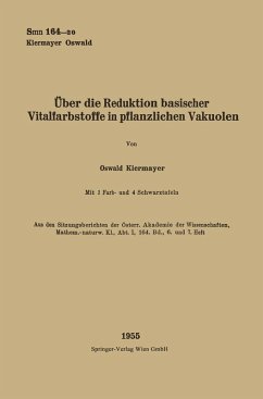 Cover Über die Reduktion basischer Vitalfarbstoffe in pflanzlichen Vakuolen (eBook, PDF)