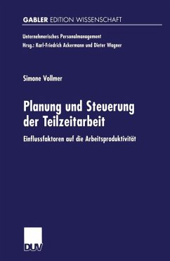 Planung und Steuerung der Teilzeitarbeit (eBook, PDF) - Vollmer, Simone