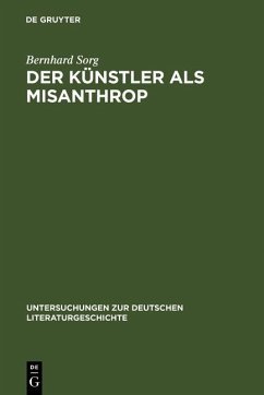 Der Künstler als Misanthrop (eBook, PDF) - Sorg, Bernhard