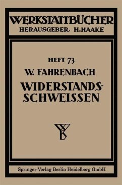 Widerstandsschweißen (eBook, PDF) - Fahrenbach, Wolfgang