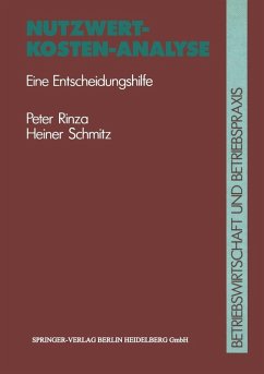 Nutzwert-Kosten-Analyse (eBook, PDF) - Rinza, Peter