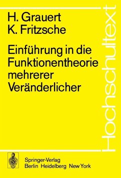 Cover Einführung in die Funktionentheorie mehrerer Veränderlicher (eBook, PDF)