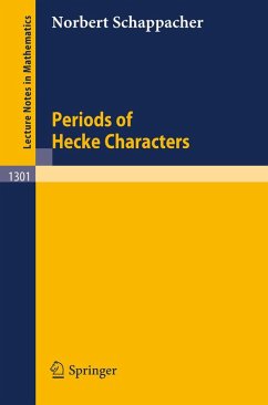 Periods of Hecke Characters (eBook, PDF) - Schappacher, Norbert