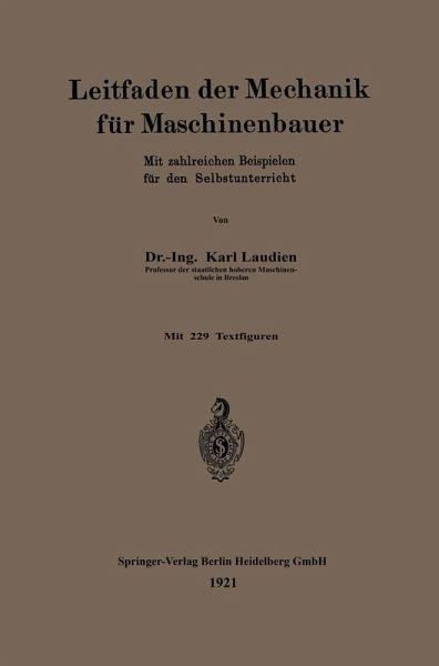 Leitfaden der Mechanik für Maschinenbauer (eBook, PDF)