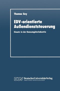 EDV-orientierte Außendienststeuerung (eBook, PDF) - Gey, Thomas