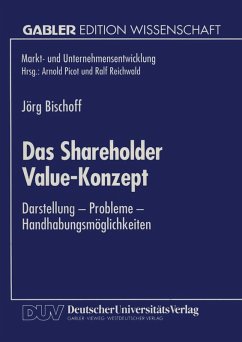 Das Shareholder Value-Konzept (eBook, PDF) - Bischoff, Jörg