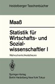 Statistik für Wirtschafts- und Sozialwissenschaftler I (eBook, PDF)
