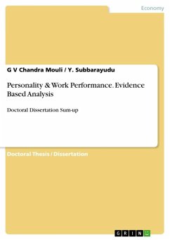 Personality & Work Performance. Evidence Based Analysis - Subbarayudu, Y.;Mouli, G V Chandra