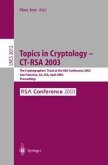 Topics in Cryptology -- CT-RSA 2003 (eBook, PDF)
