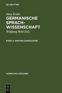 Germanische Sprachwissenschaft 3. Wortbildungslehre (eBook, PDF) - Krahe, Hans