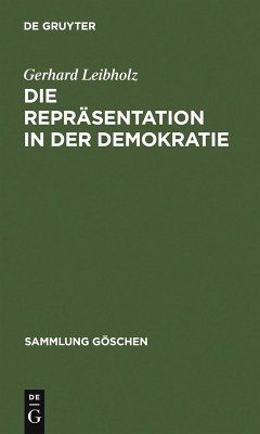 Die Repräsentation in der Demokratie (eBook, PDF) - Leibholz, Gerhard