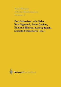 Selecta Mathematica I (eBook, PDF) - Menger, Karl