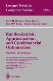 Randomization, Approximation, and Combinatorial Optimization. Algorithms and Techniques (eBook, PDF)