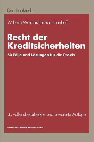 Recht der Kreditsicherheiten (eBook, PDF) Recht der Kreditsicherheiten (eBook, PDF)