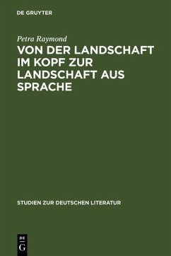 Cover Von der Landschaft im Kopf zur Landschaft aus Sprache (eBook, PDF)