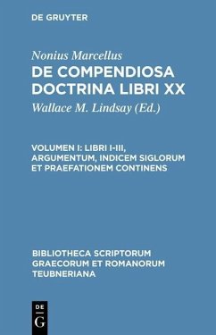 Libri I-III, argumentum, indicem siglorum et praefationem continens (eBook, PDF) - Marcellus, Nonius