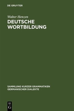 Deutsche Wortbildung (eBook, PDF) - Henzen, Walter