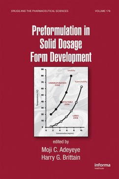 Cover Preformulation in Solid Dosage Form Development (eBook, PDF)