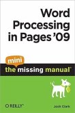 Word Processing in Pages '09: The Mini Missing Manual (eBook, PDF)