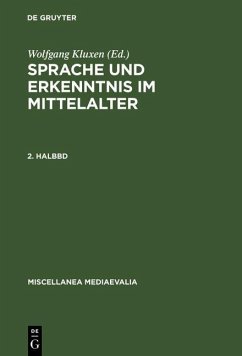 Cover Sprache und Erkenntnis im Mittelalter. 2. Halbbd (eBook, PDF)