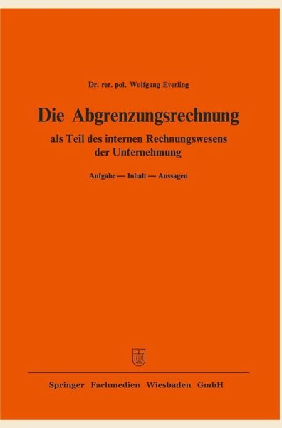 Die Abgrenzungsrechnung (eBook, PDF)