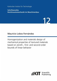 Homogenization and materials design of mechanical properties of textured materials based on zeroth-, first- and second-order bounds of linear behavior