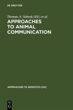 Cover Approaches to Animal Communication (eBook, PDF)