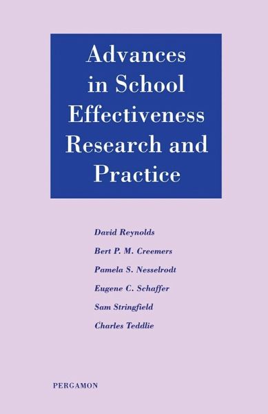 Advances in School Effectiveness Research and Practice (eBook, PDF)