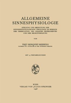 Allgemeine Sinnesphysiologie (eBook, PDF) - Renqvist-Reenpää, Vrjö