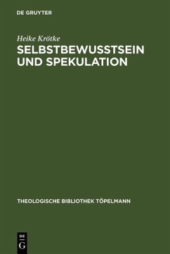 Cover Selbstbewußtsein und Spekulation (eBook, PDF)
