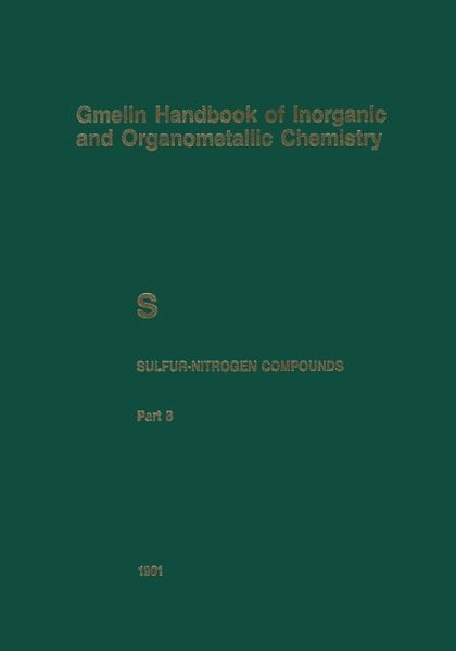 S Sulfur-Nitrogen Compounds (eBook, PDF) S Sulfur-Nitrogen Compounds (eBook, PDF)