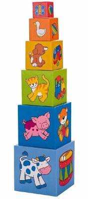 Cover Goki 58554 - Stapelwürfel